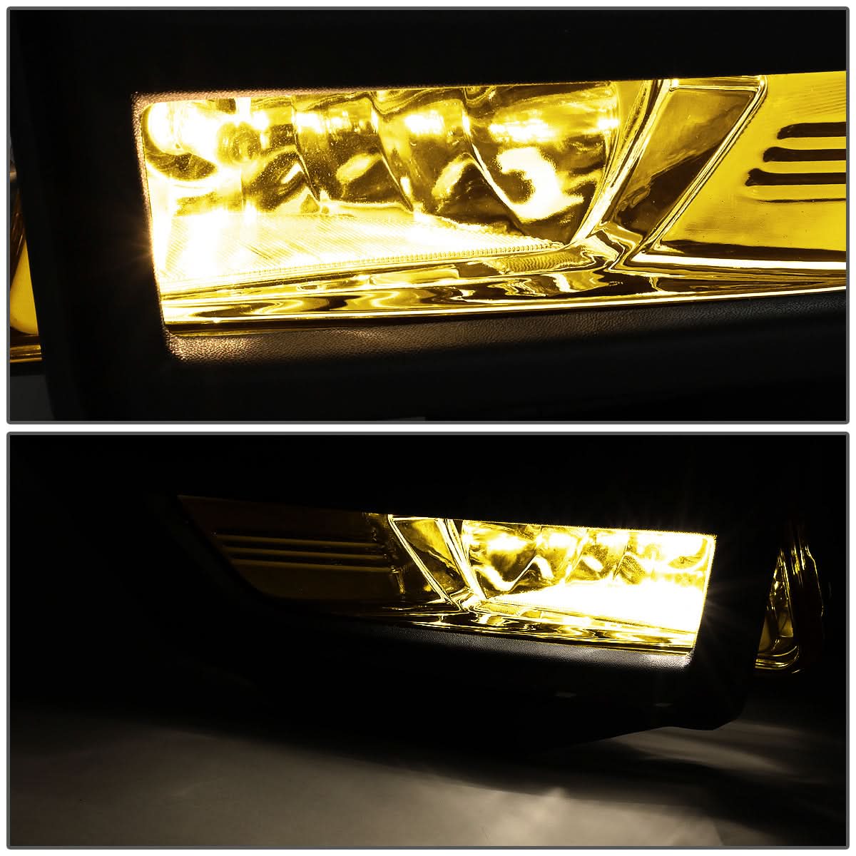 2017-2018 Nissan Rogue Fog Lights with Black Bezel - Amber