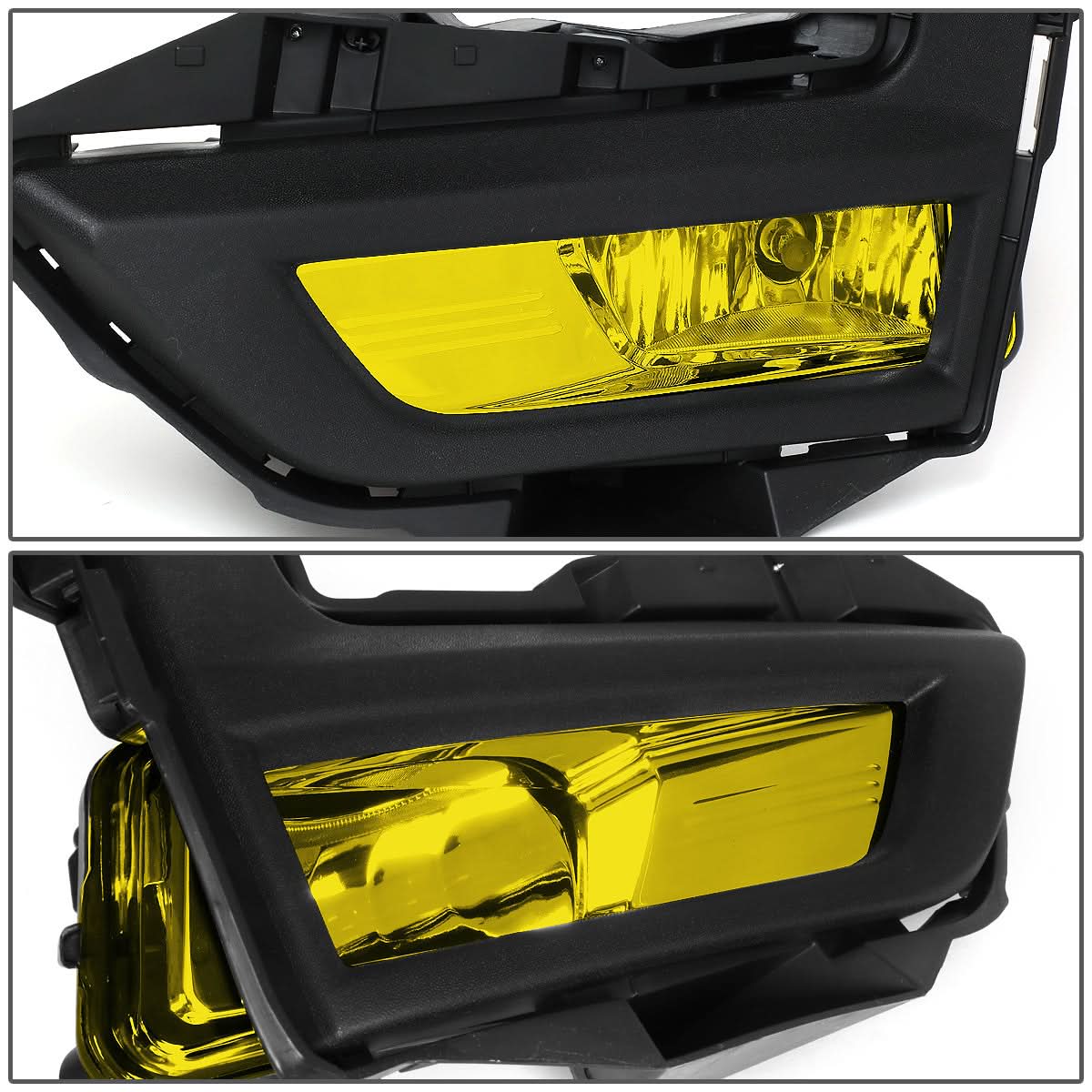 2017-2018 Nissan Rogue Fog Lights with Black Bezel - Amber