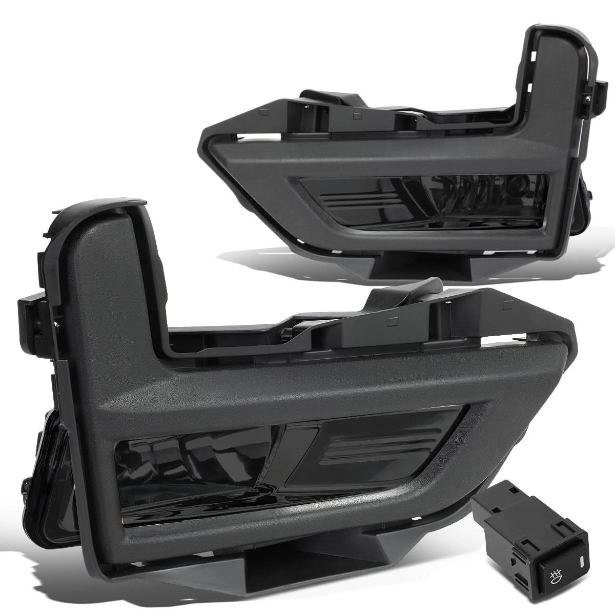 2017-2018 Nissan Rogue Smoke Fog Lights with Black Bezel