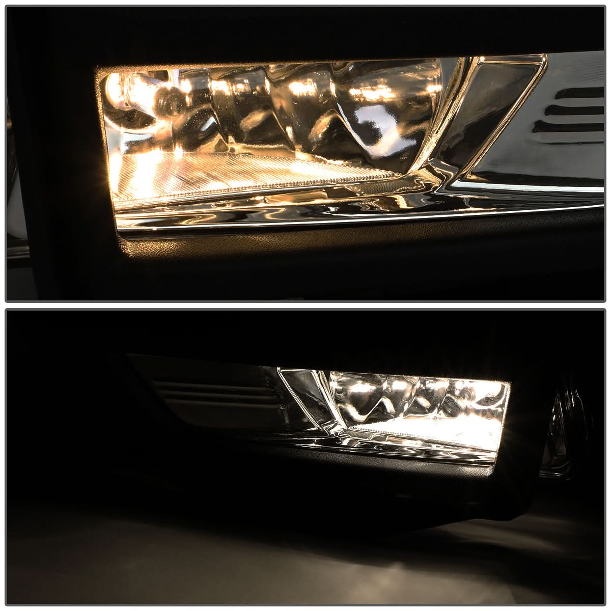2017-2018 Nissan Rogue Smoke Fog Lights with Black Bezel