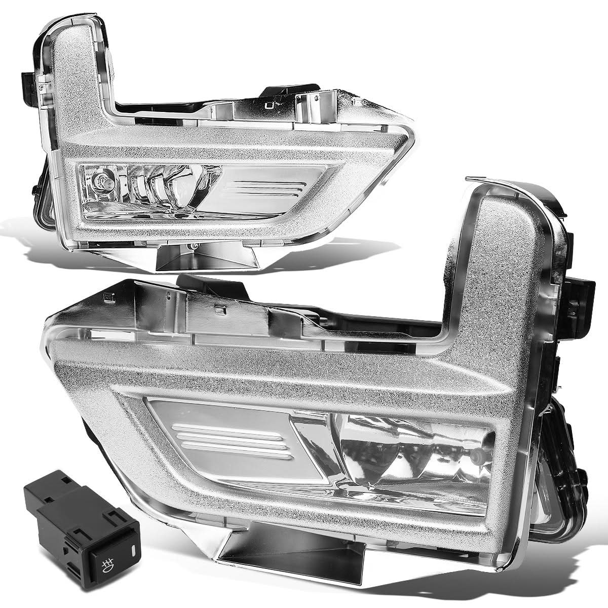 2017-2018 Nissan Rogue Fog Lights with Chrome Bezel