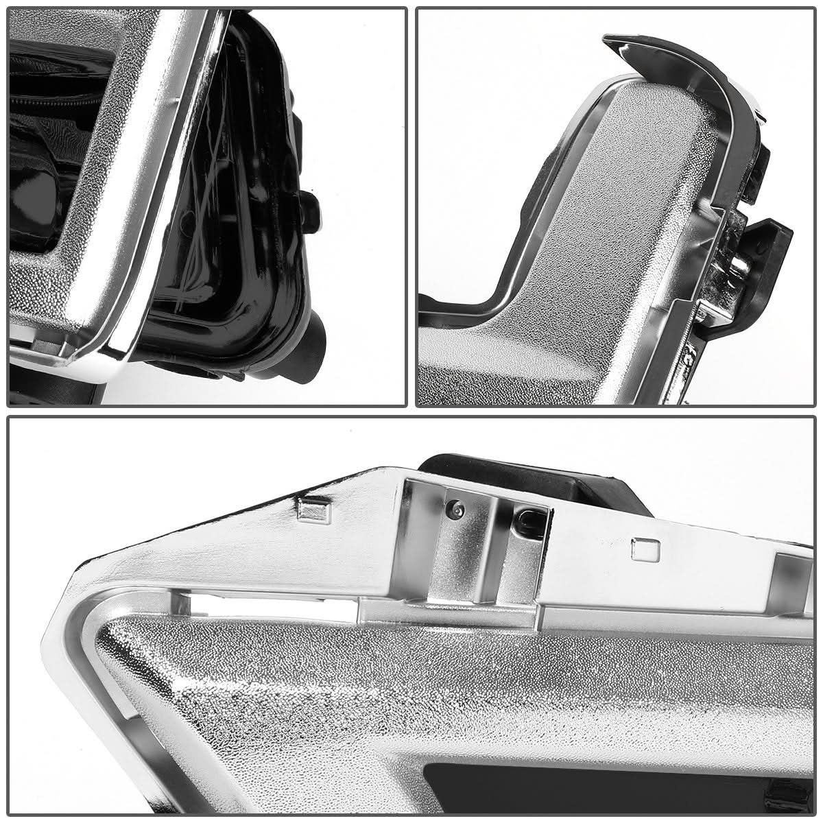 2017-2018 Nissan Rogue Smoke Fog Lights with Chrome Bezel