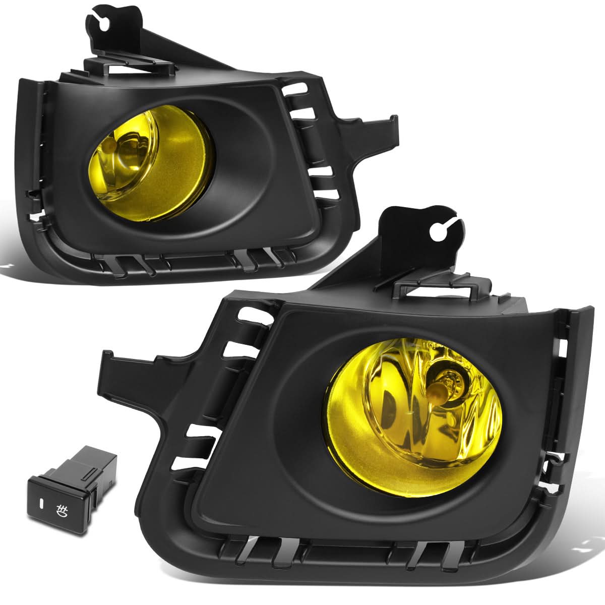 12-14 Toyota Prius C Amber Fog Lights with Switch & Bezel