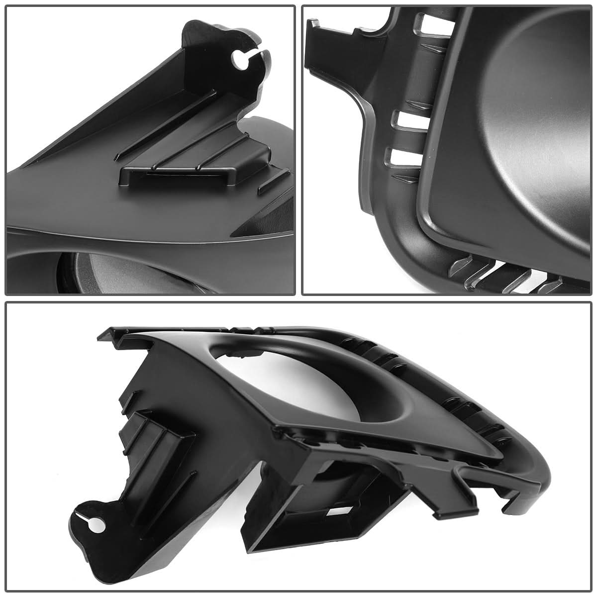 2012-2014 Toyota Prius C Fog Lights with Switch & Bezel Chrome/Clear