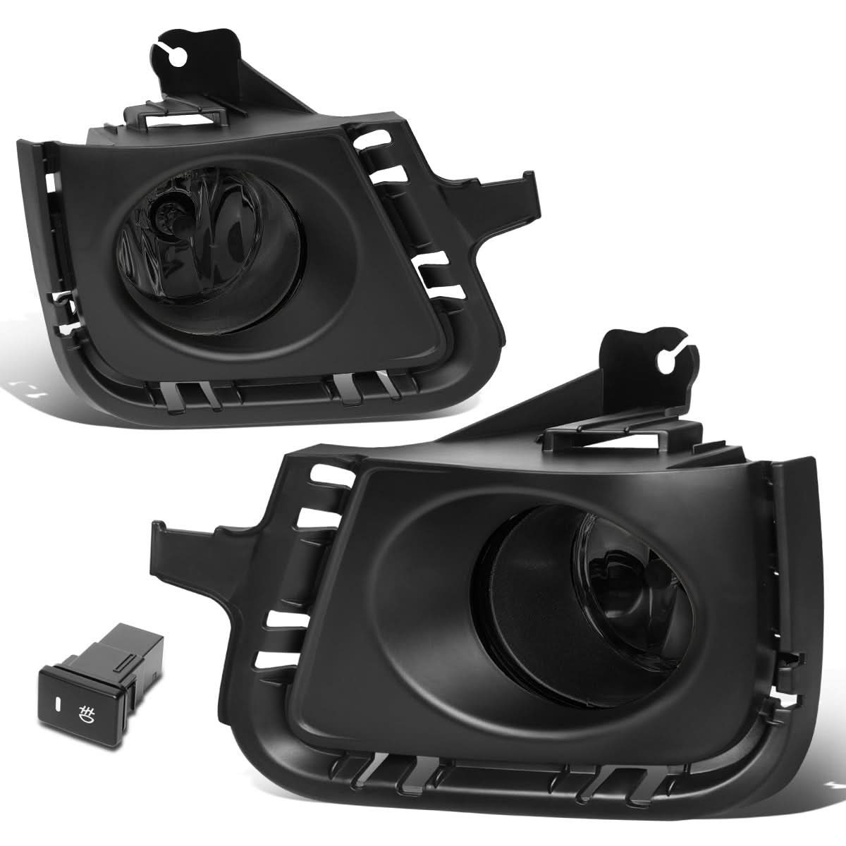 2012-2014 Toyota Prius C Fog Lights with Switch & Bezel - Smoke