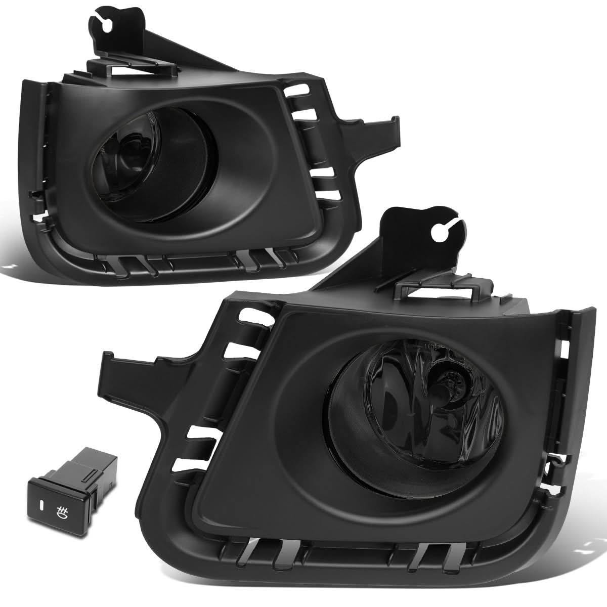 2012-2014 Toyota Prius C Fog Lights with Switch & Bezel - Smoke