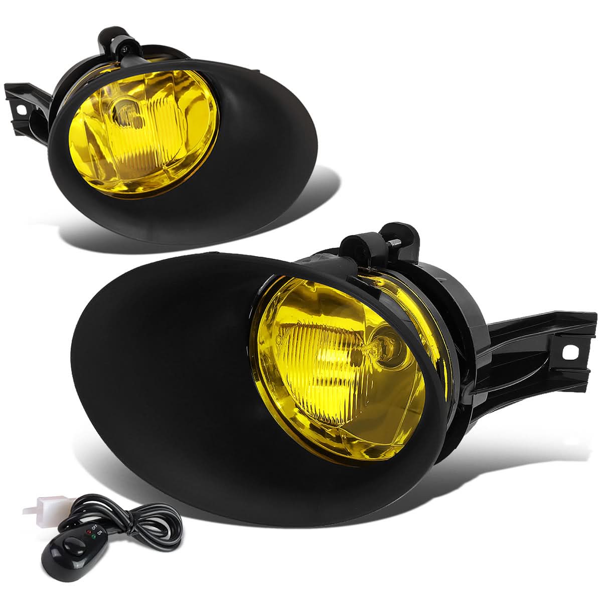 02-09 Dodge Ram Fog Lights with Switch & Bezel - Amber