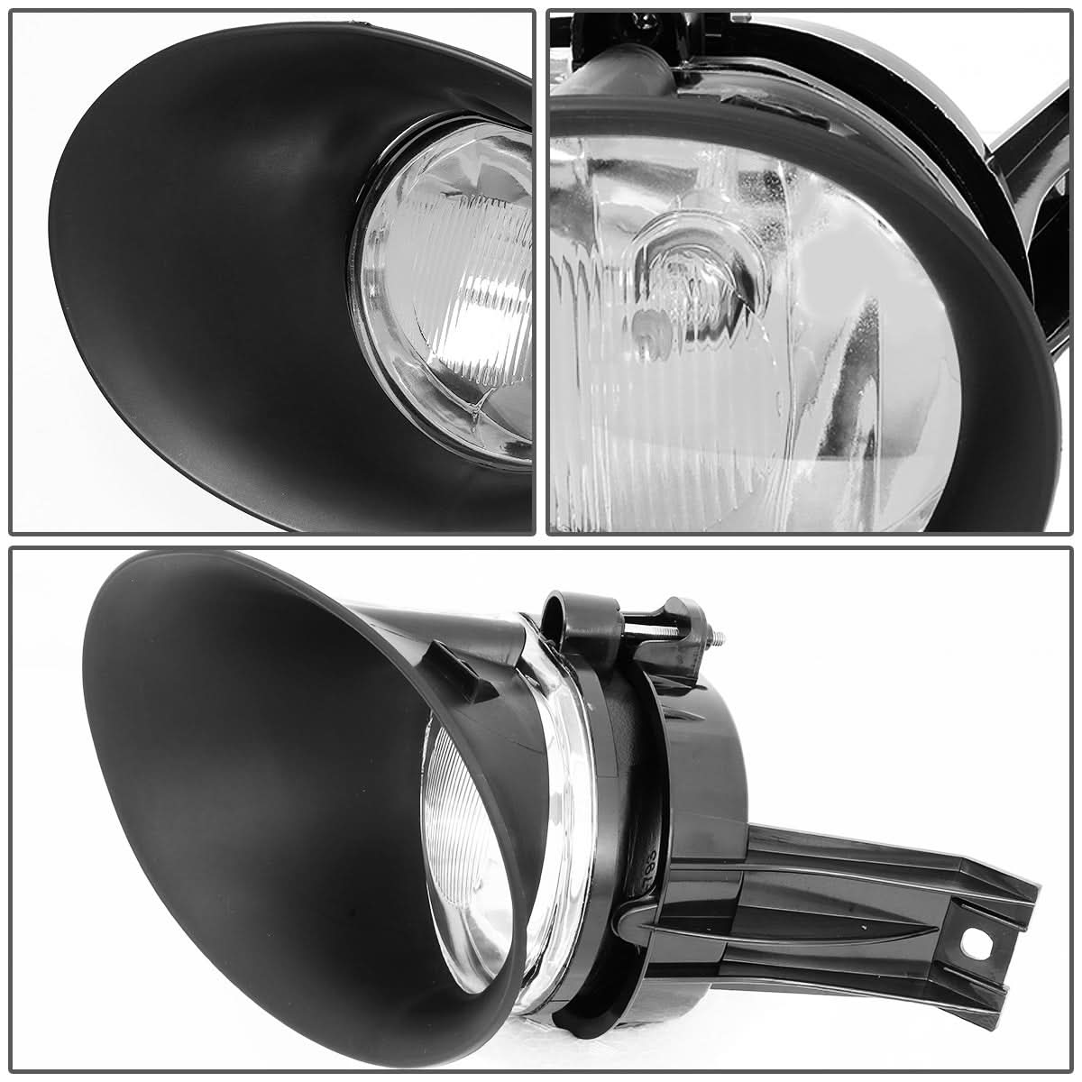 02-09 Dodge Ram Fog Lights w/ Switch & Bezel - Chrome/Clear