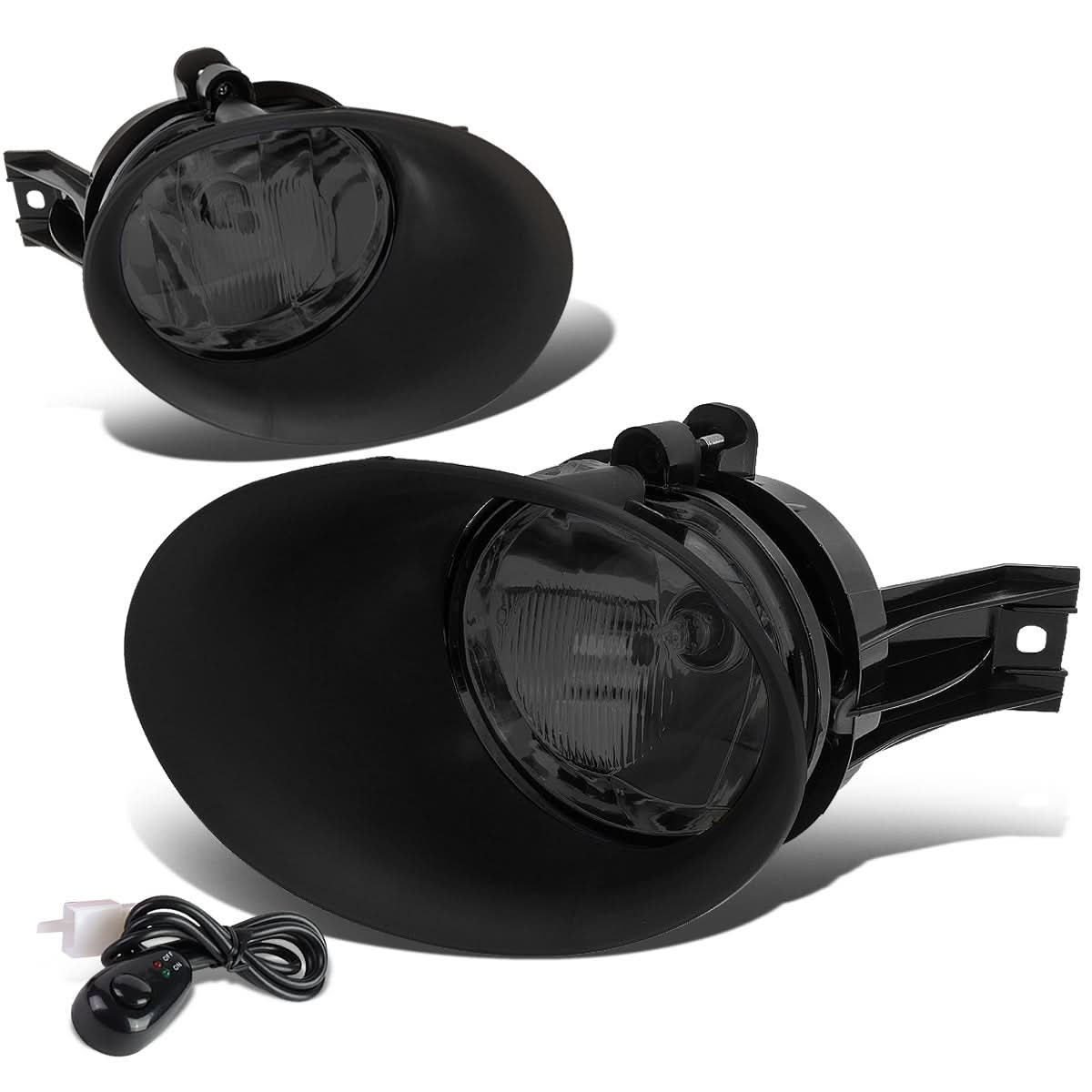 02-09 Dodge Ram 1500/2500/3500 Smoke Fog Lights w/ Switch & Bezel