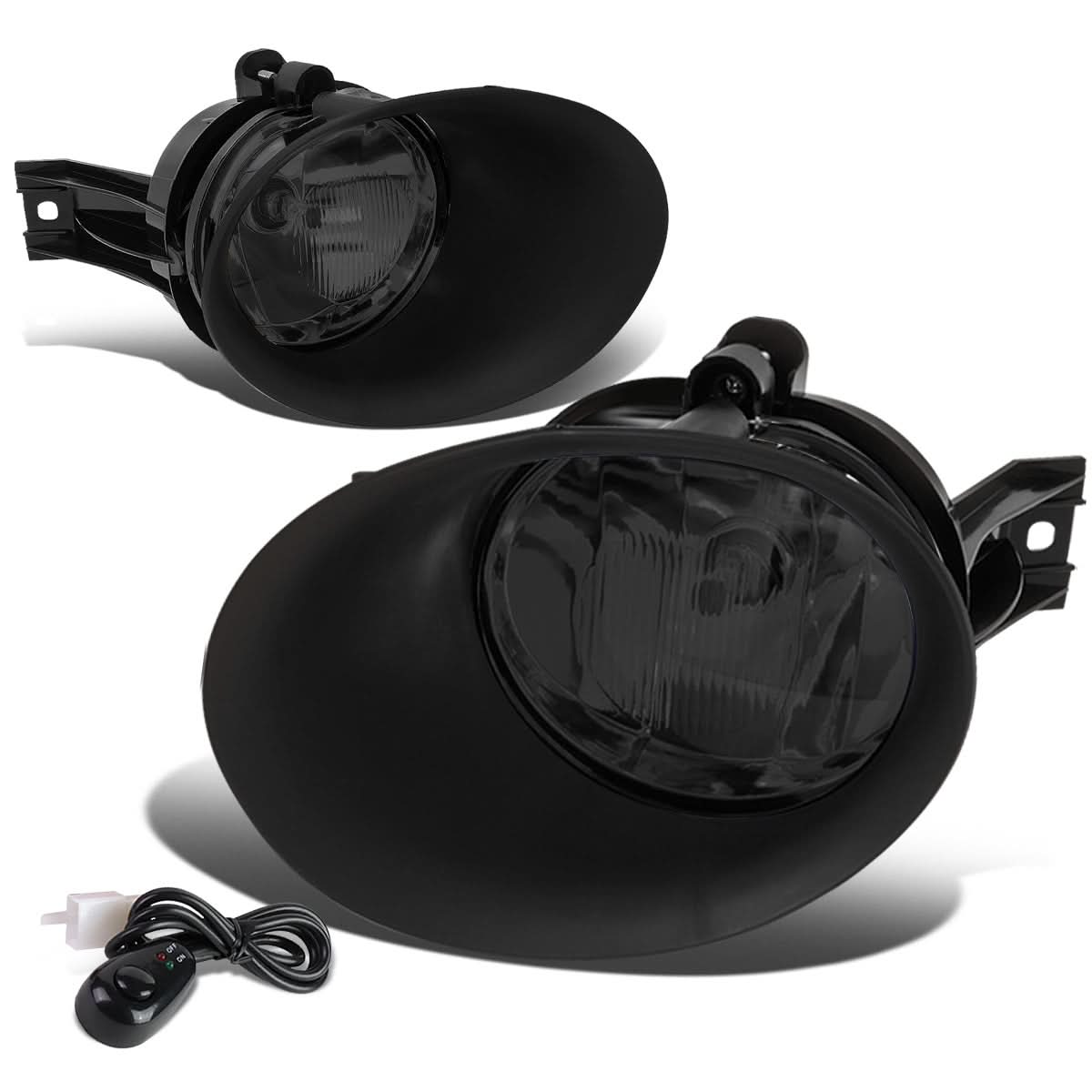 02-09 Dodge Ram 1500/2500/3500 Smoke Fog Lights w/ Switch & Bezel