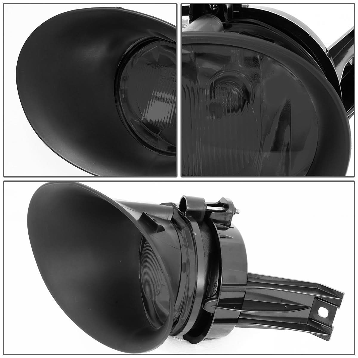 02-09 Dodge Ram 1500/2500/3500 Smoke Fog Lights w/ Switch & Bezel