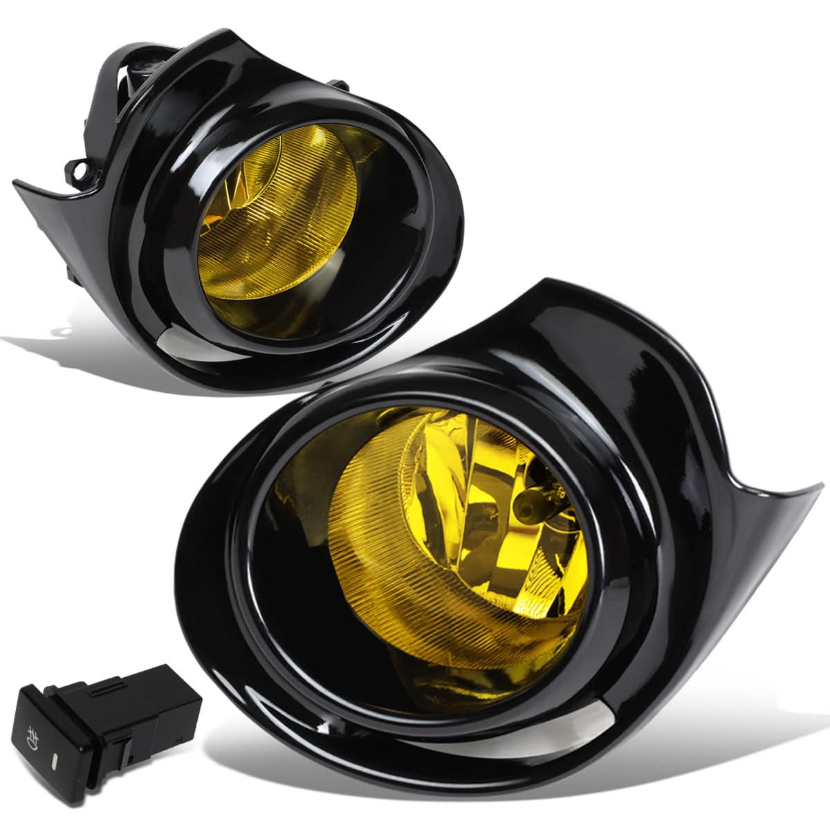 2015-2018 Prius C Fog Lights with Switch & Bezel - Amber