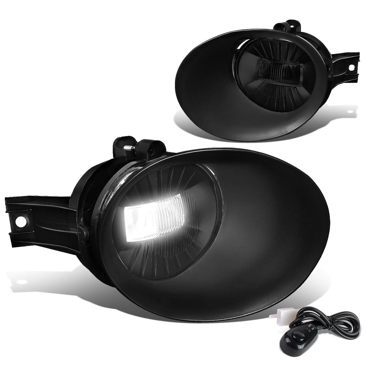 02-09 Dodge Ram Fog Lights w/ Switch & Bezel - Smoke