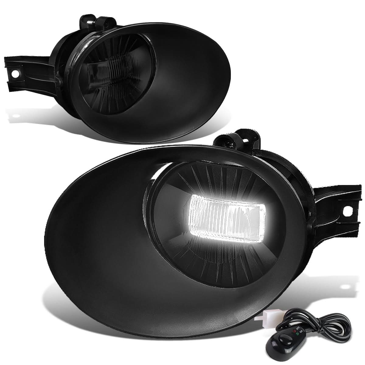 02-09 Dodge Ram Fog Lights w/ Switch & Bezel - Smoke