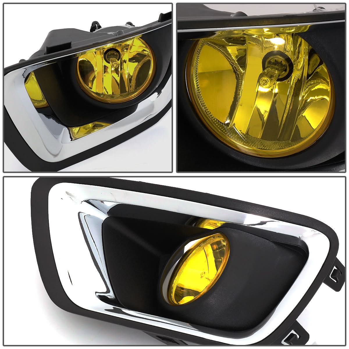 2015-2019 Chevrolet Colorado Fog Lights with Switch Chrome Bezel
