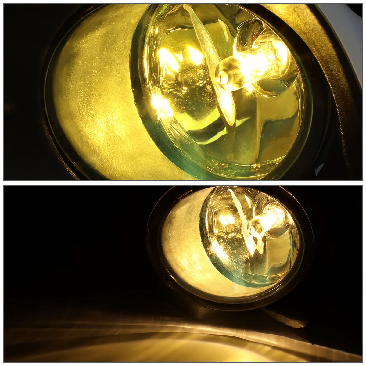 2016-2018 Nissan Altima Fog Lights with Switch & Chrome Bezel - Amber