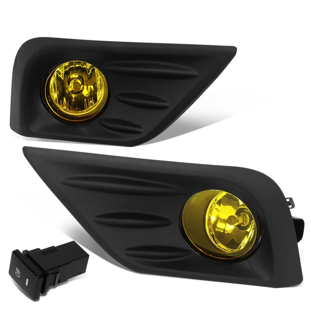 2016-2018 Nissan Altima Fog Lights with Switch - Amber Black Bezel