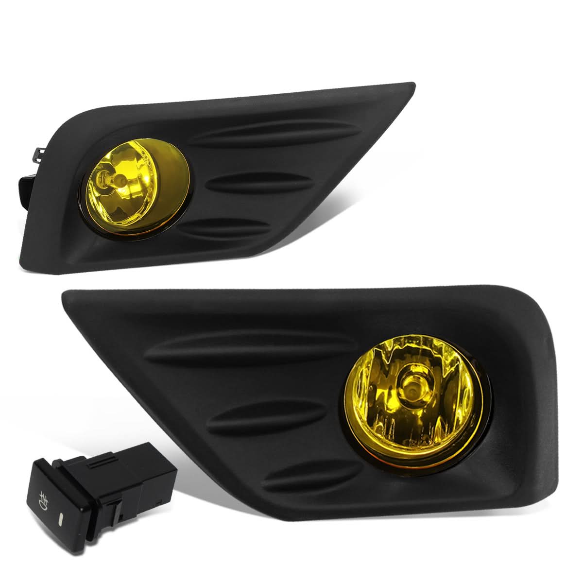 2016-2018 Nissan Altima Fog Lights with Switch - Amber Black Bezel