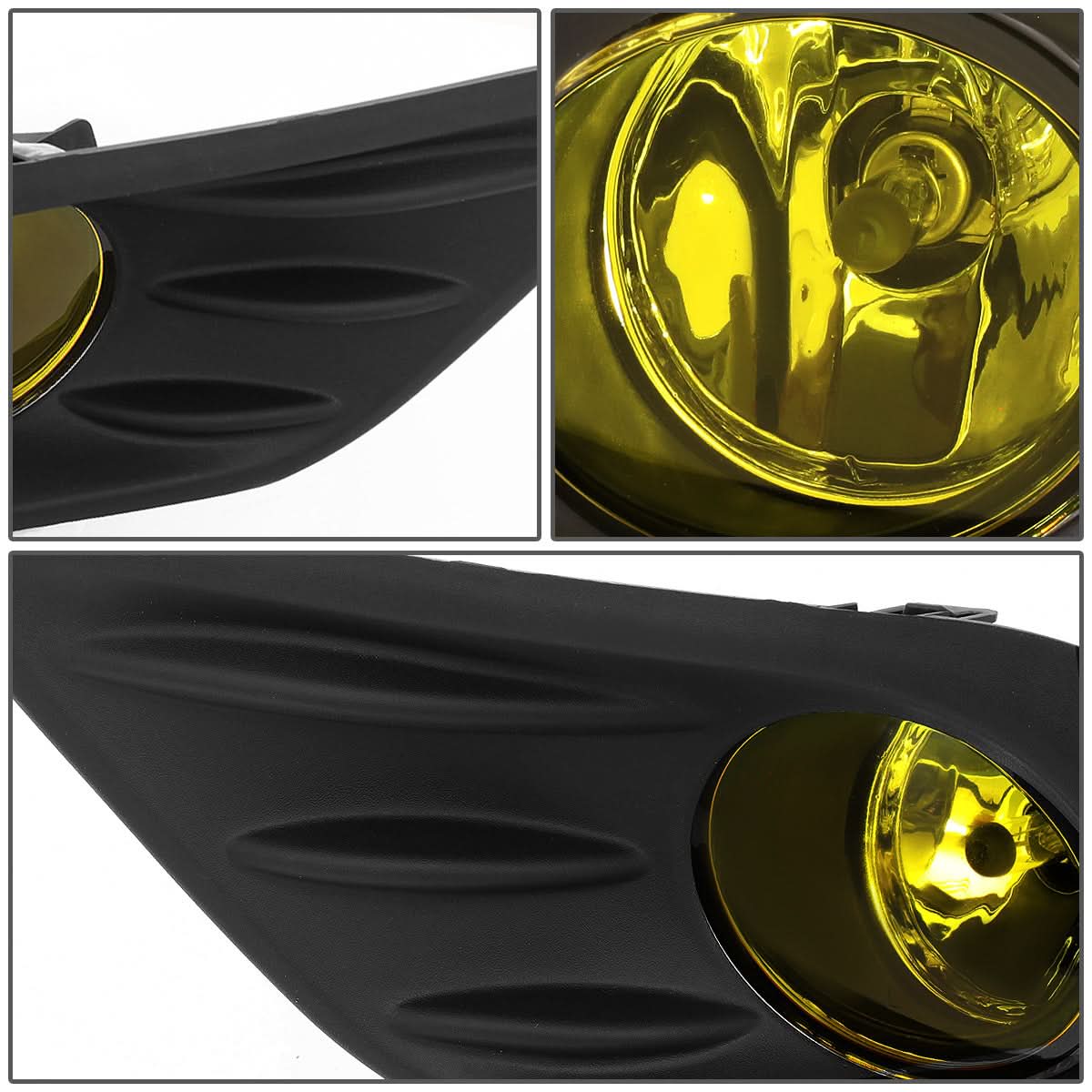 2016-2018 Nissan Altima Fog Lights with Switch - Amber Black Bezel
