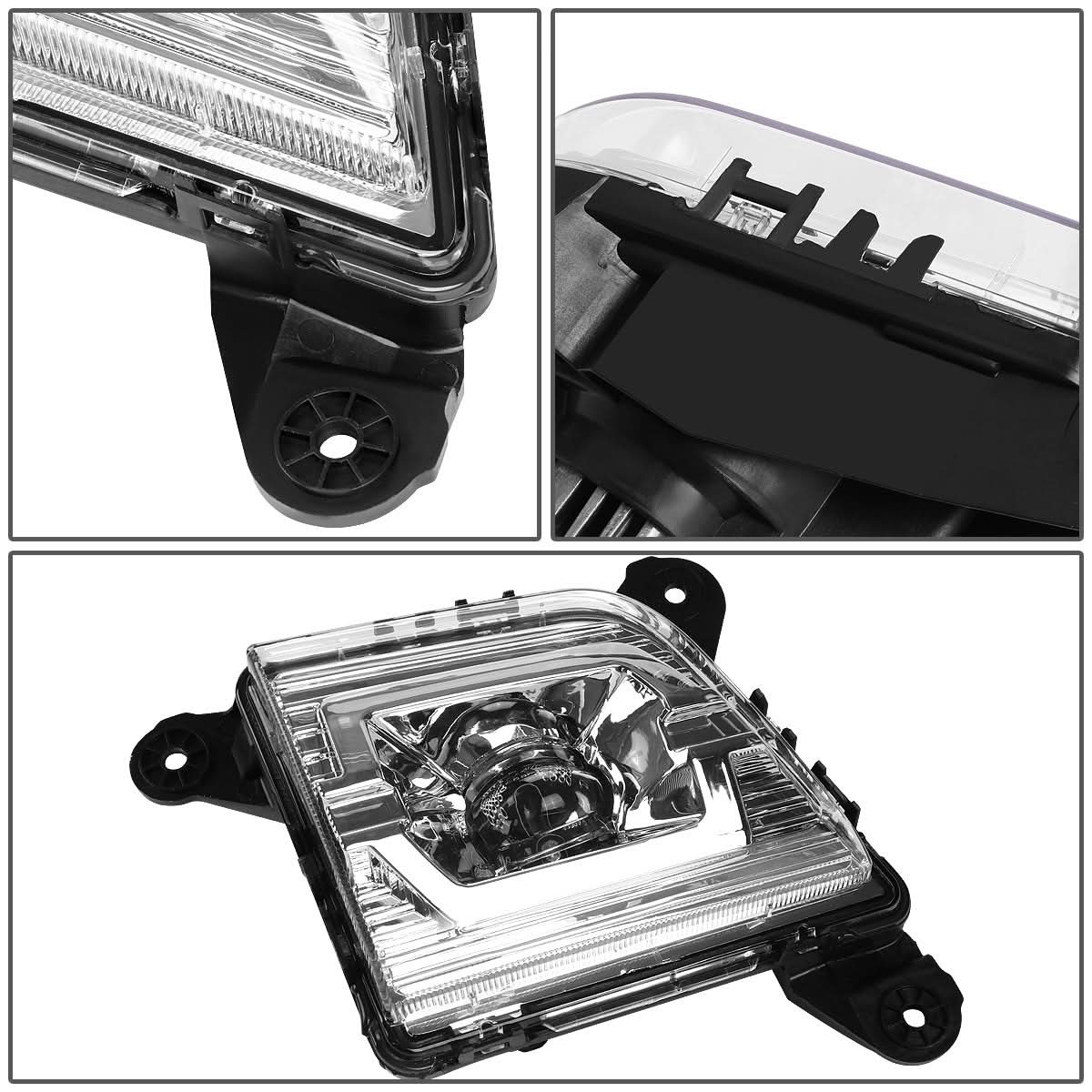 2019-2020 Chevrolet Silverado 1500 LED Fog Lights with Switch Chrome
