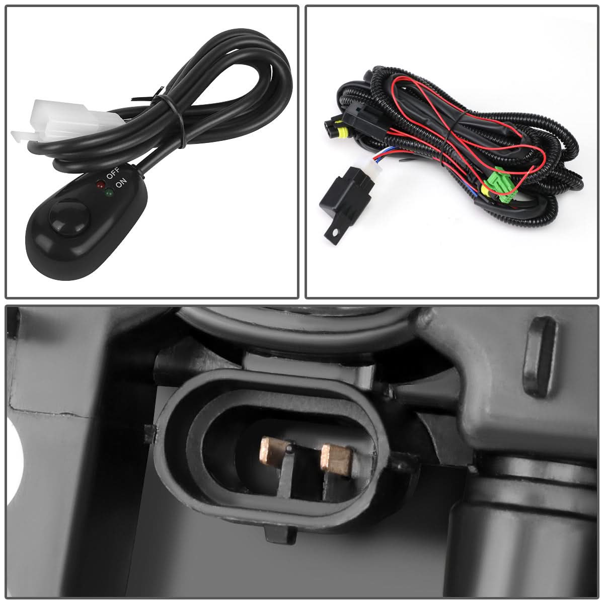 2019-2020 Chevrolet Silverado 1500 LED Fog Lights with Switch Chrome