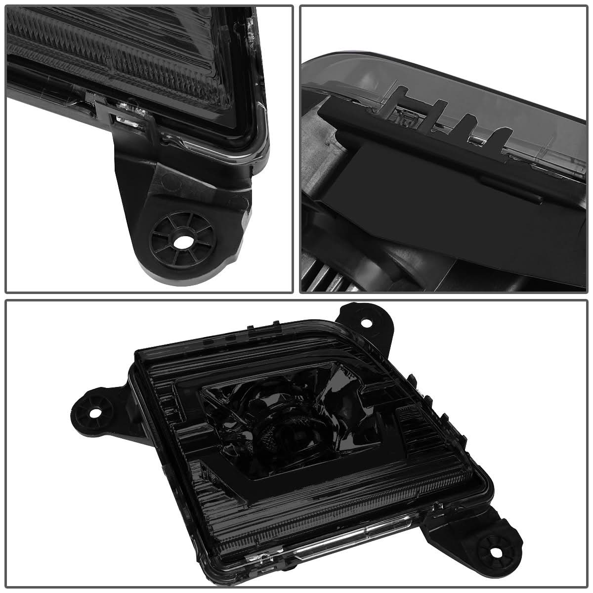 2019-2020 Chevrolet Silverado 1500 LED Fog Lights with Switch - Smoke