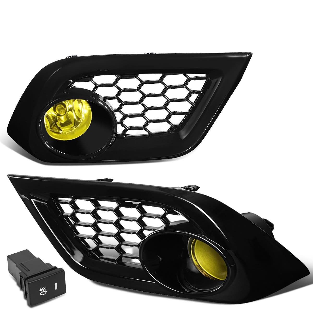2016-2018 Toyota iM Fog Lights with Switch & Bezel - Amber