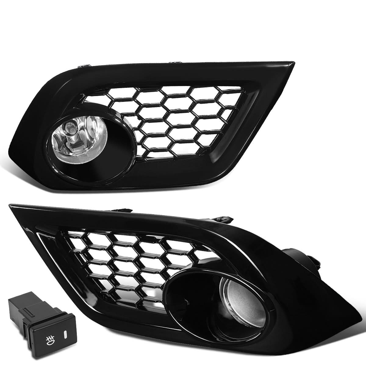 2016-2018 Toyota iM Fog Lights with Switch & Bezel - Chrome/Clear