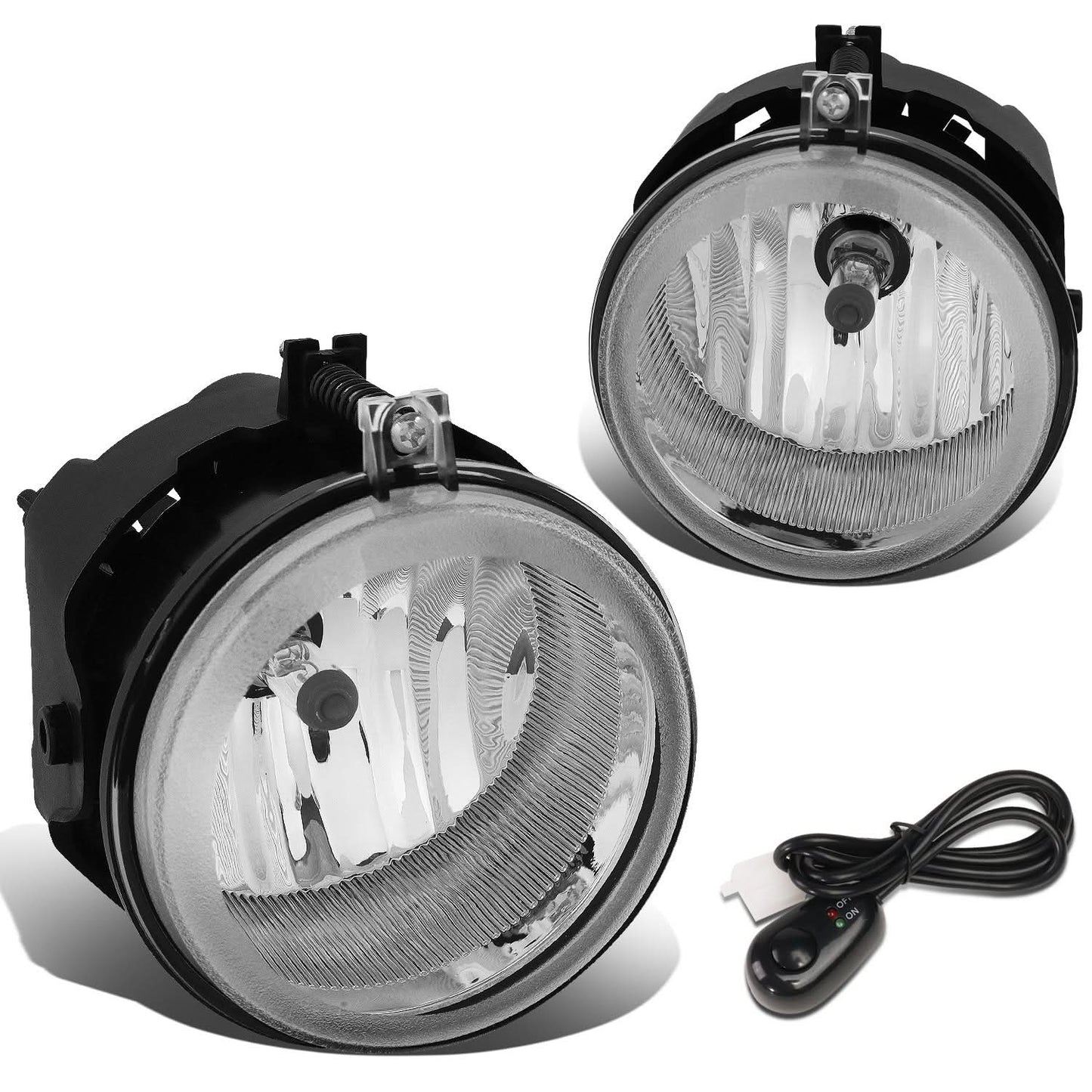 2005-2010 Dodge Multi-Model Chrome Fog Lights with Switch