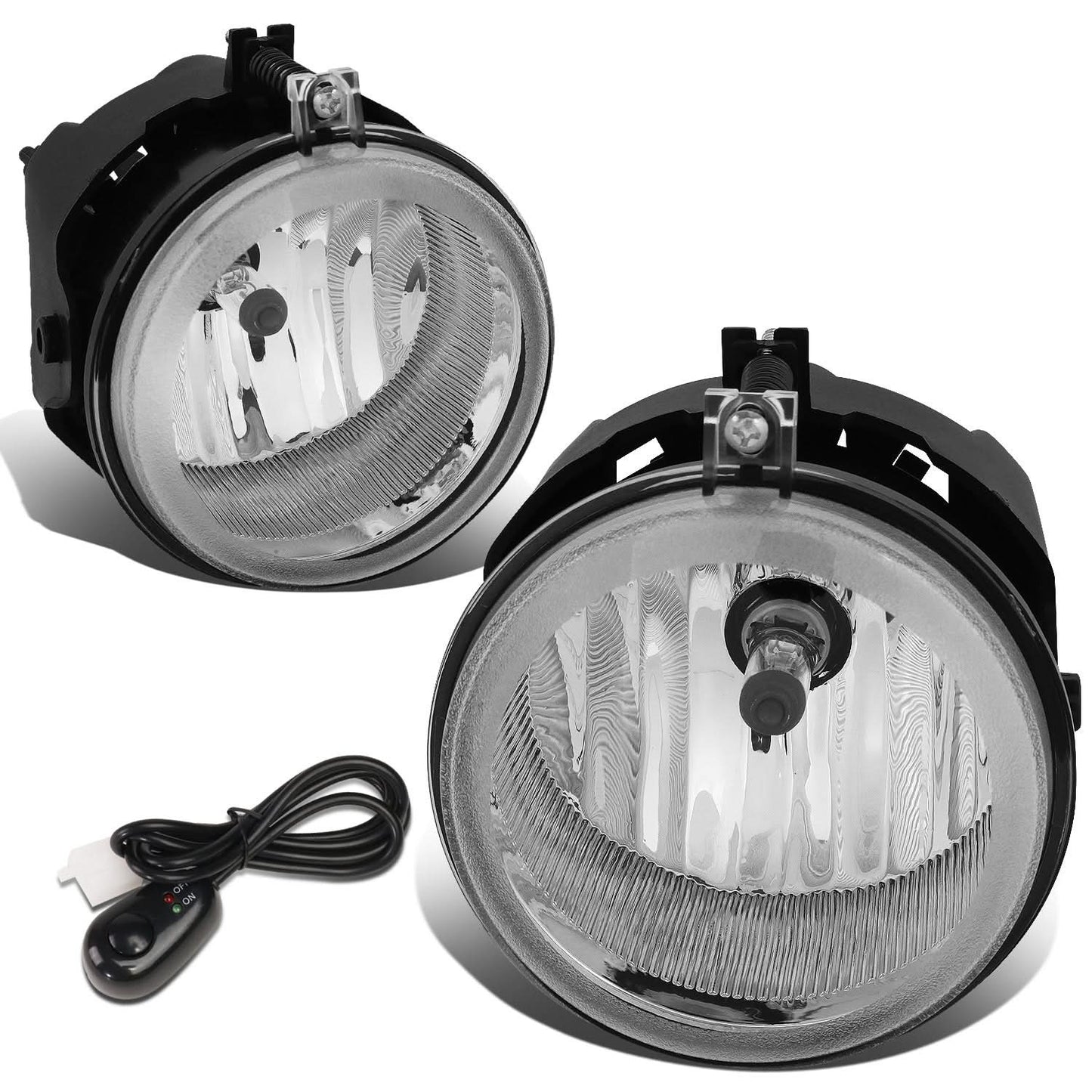 2005-2010 Dodge Multi-Model Chrome Fog Lights with Switch