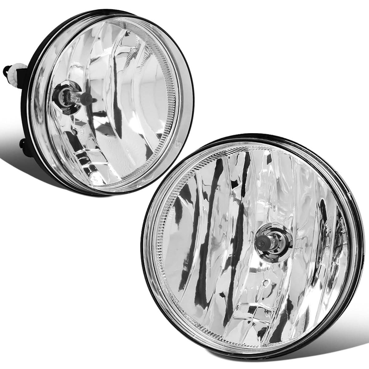 2007-2014 GMC Sierra Fog Lights Chrome Clear No Switch