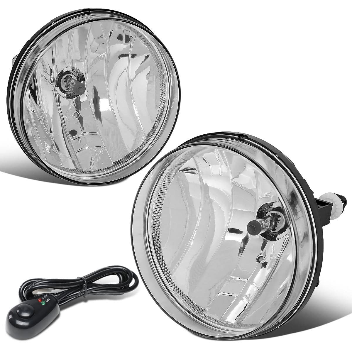 07-14 GMC Sierra Fog Lights with Switch - Chrome/Clear