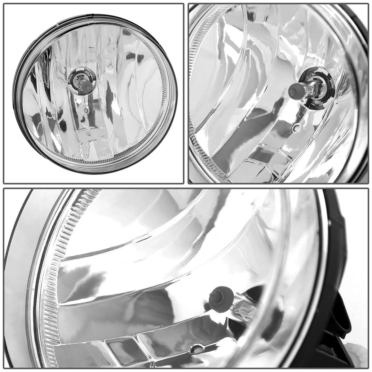 07-14 GMC Sierra Fog Lights with Switch - Chrome/Clear