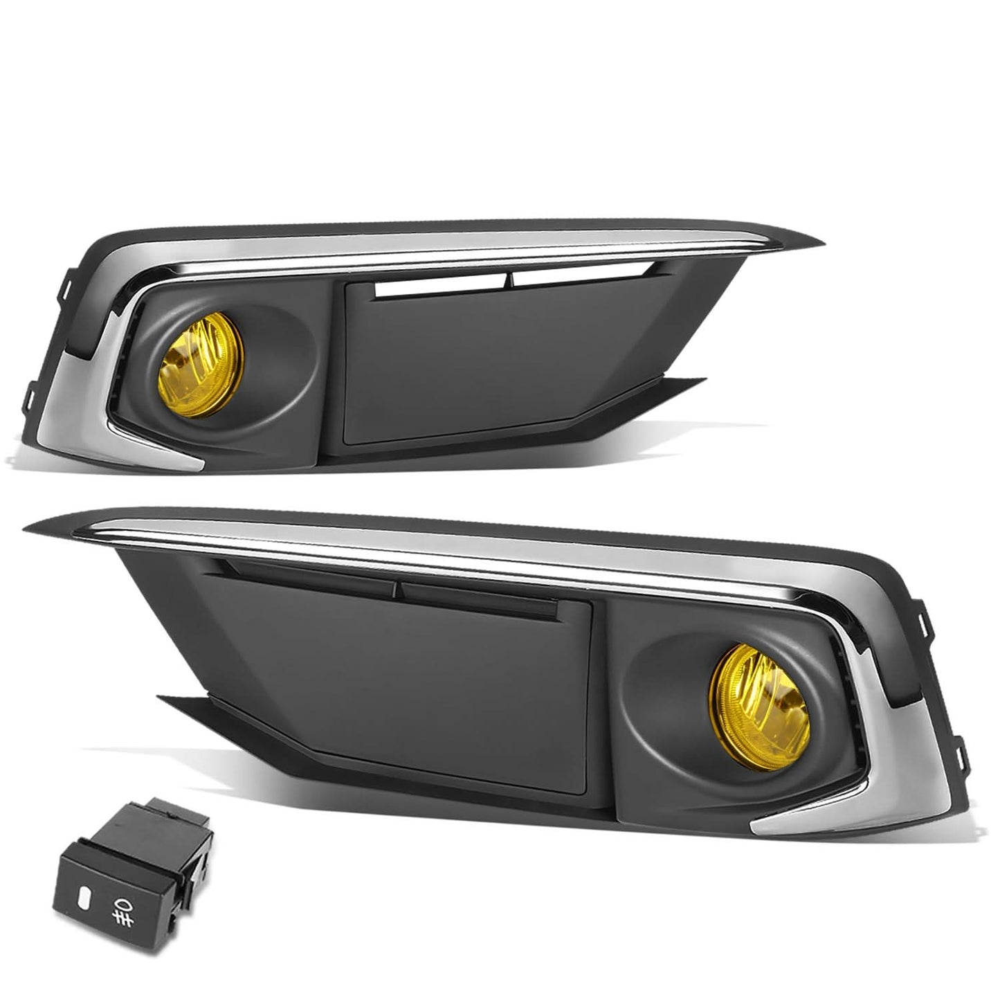 2019-2020 Honda Civic Fog Lights with Switch & Chrome Bezel