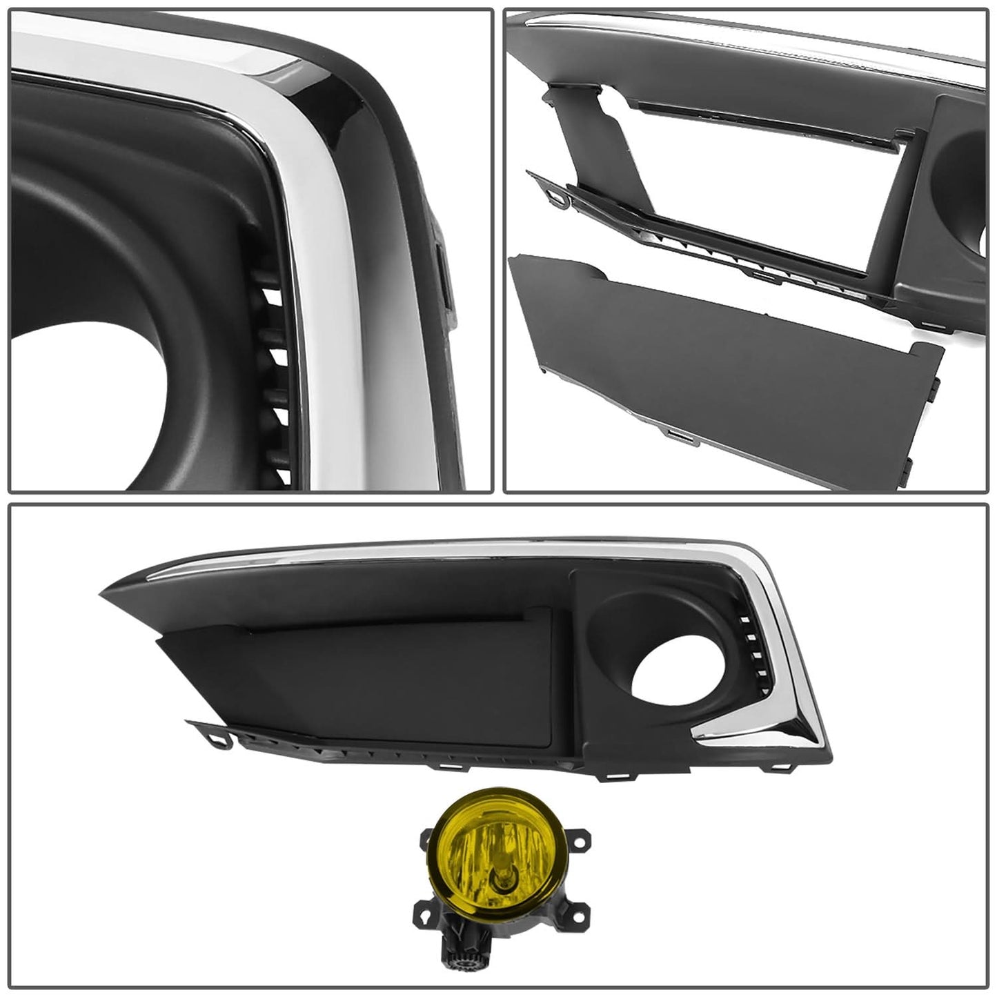 2019-2020 Honda Civic Fog Lights with Switch & Chrome Bezel