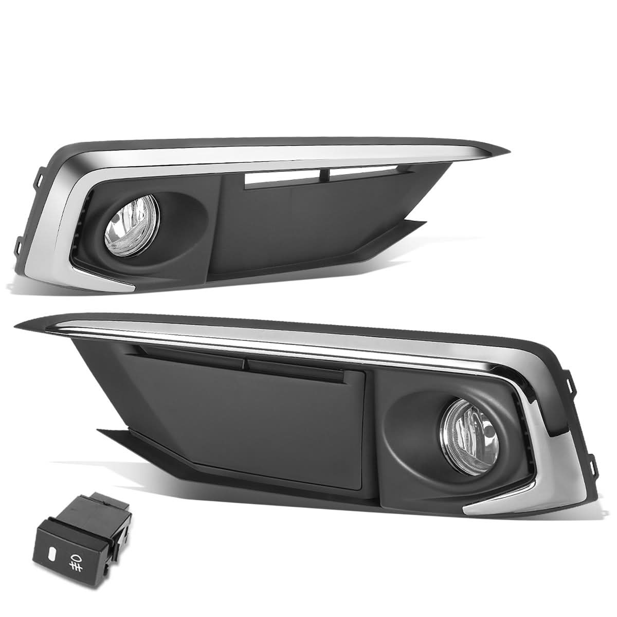 2019-2020 Honda Civic Fog Lights with Switch & Chrome Bezel