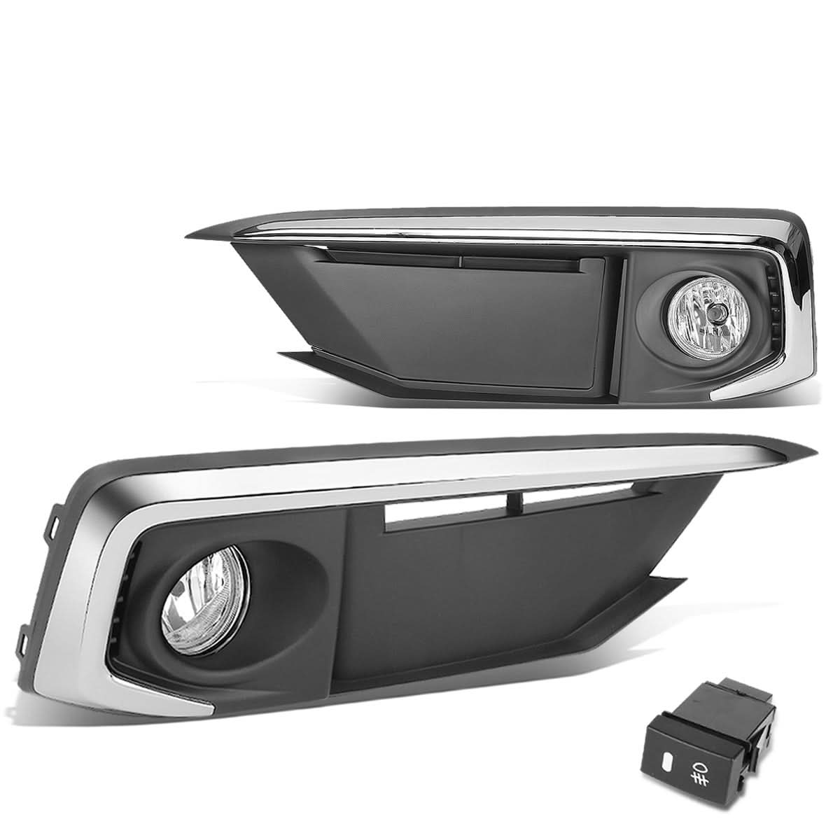 2019-2020 Honda Civic Fog Lights with Switch & Chrome Bezel