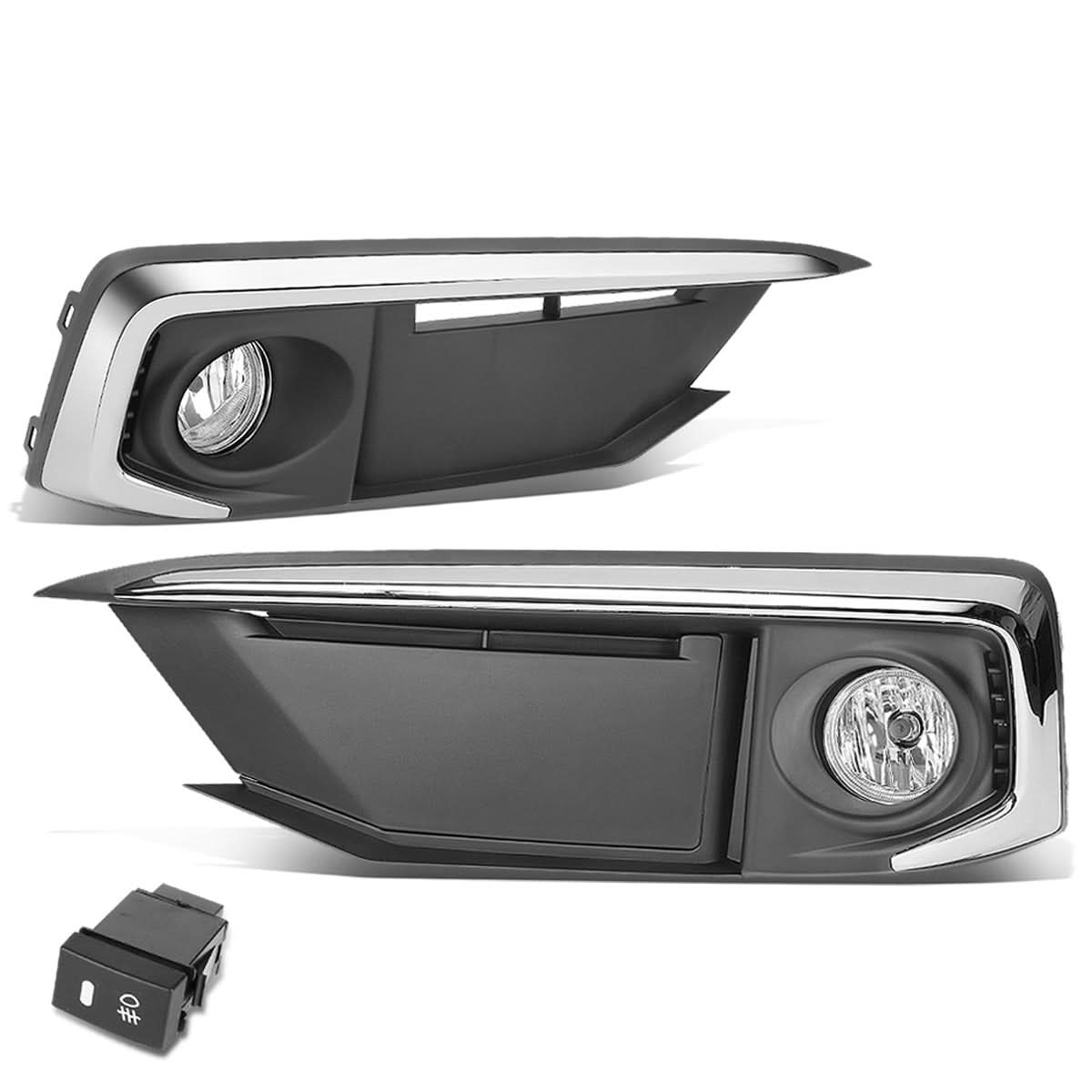 2019-2020 Honda Civic Fog Lights with Switch & Chrome Bezel