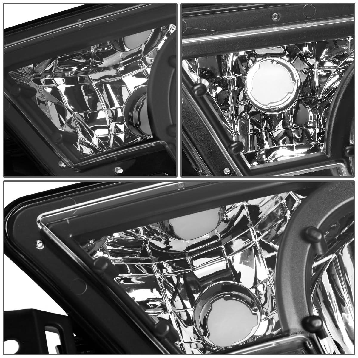 02-06 Chevrolet Avalanche Chrome Clear Fog Lights Body Cladding