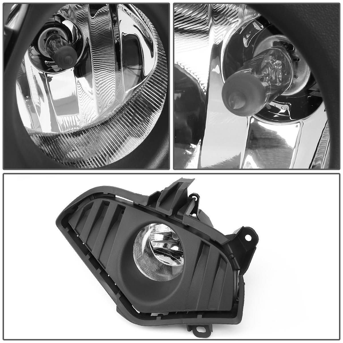 2019-2020 Toyota RAV4 Fog Lights with Switch Black Bezel Chrome