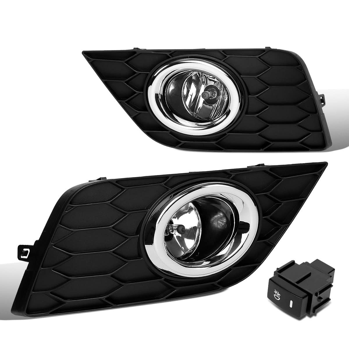 2016-2019 Nissan Sentra Fog Lights with Switch & Black Bezel
