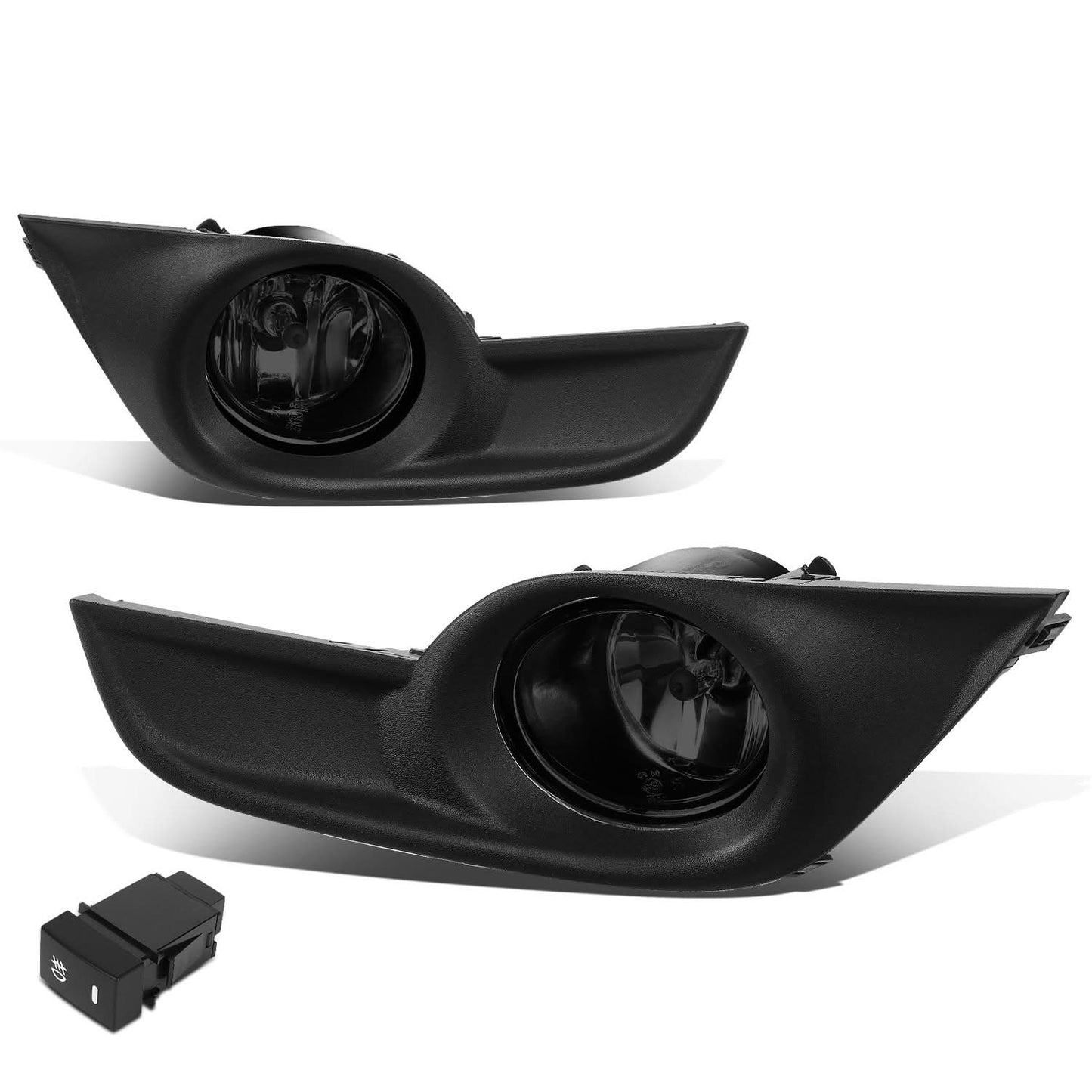 13-15 Nissan Altima Fog Lights with Switch - Smoke Black Bezel