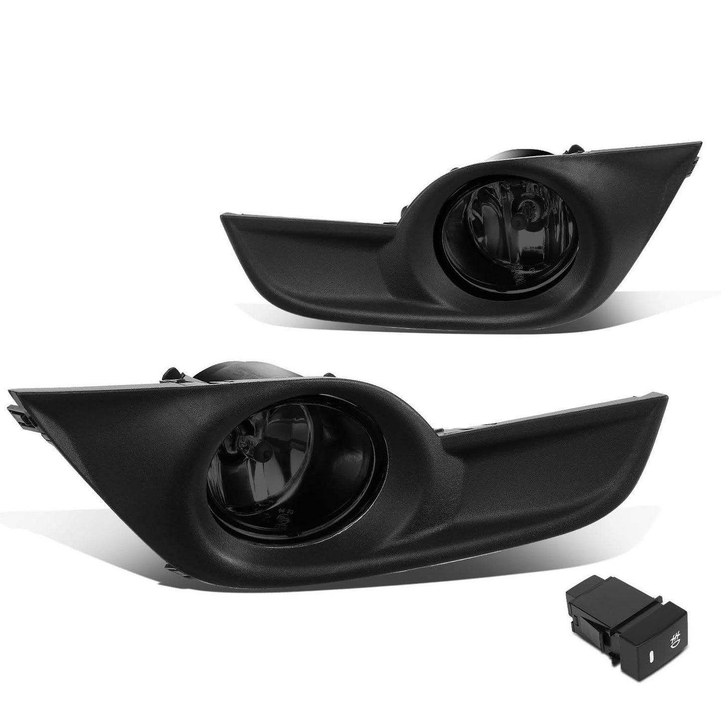 13-15 Nissan Altima Fog Lights with Switch - Smoke Black Bezel