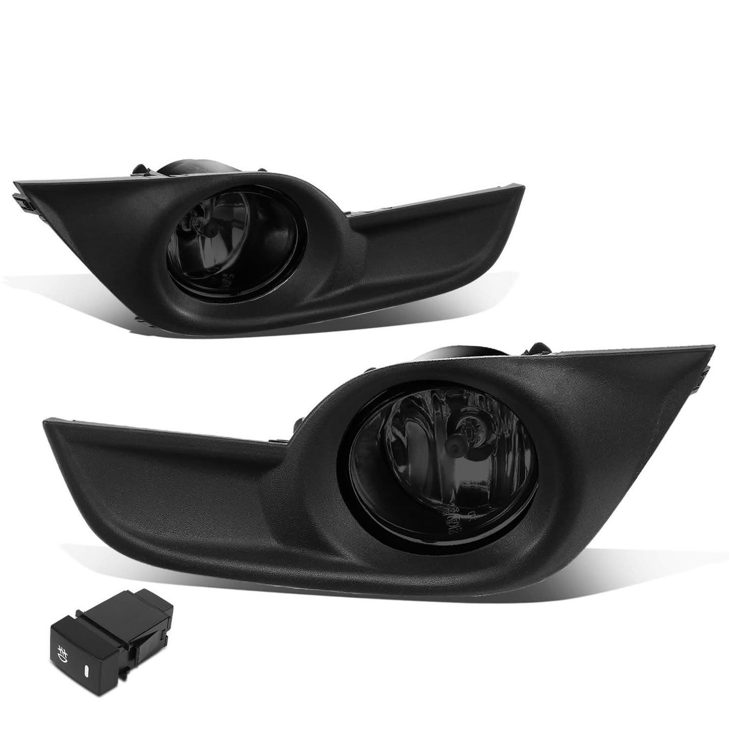 13-15 Nissan Altima Fog Lights with Switch - Smoke Black Bezel