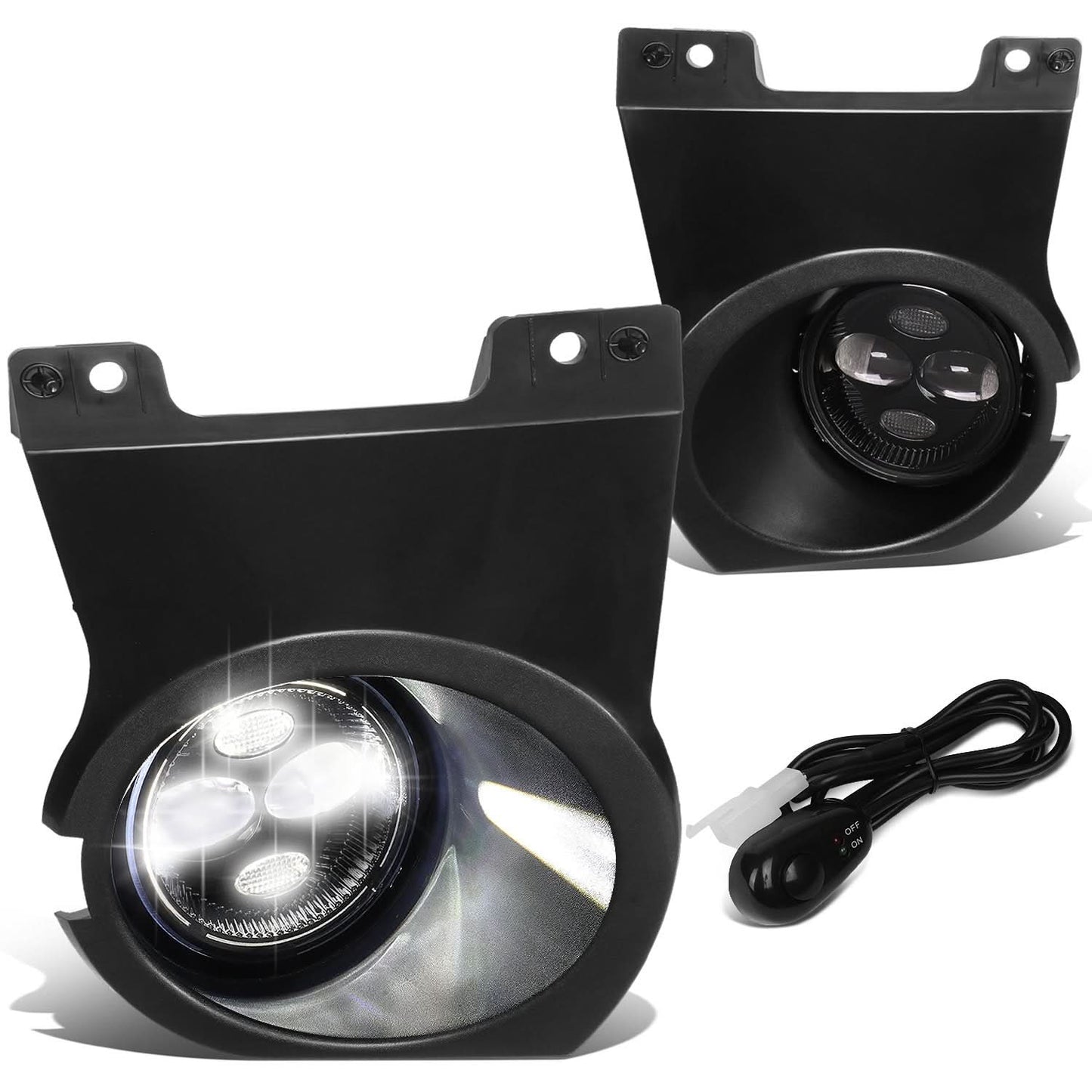 2009-2014 Ford F-150 Fog Lights with Switch & Wiring Kit - Clear