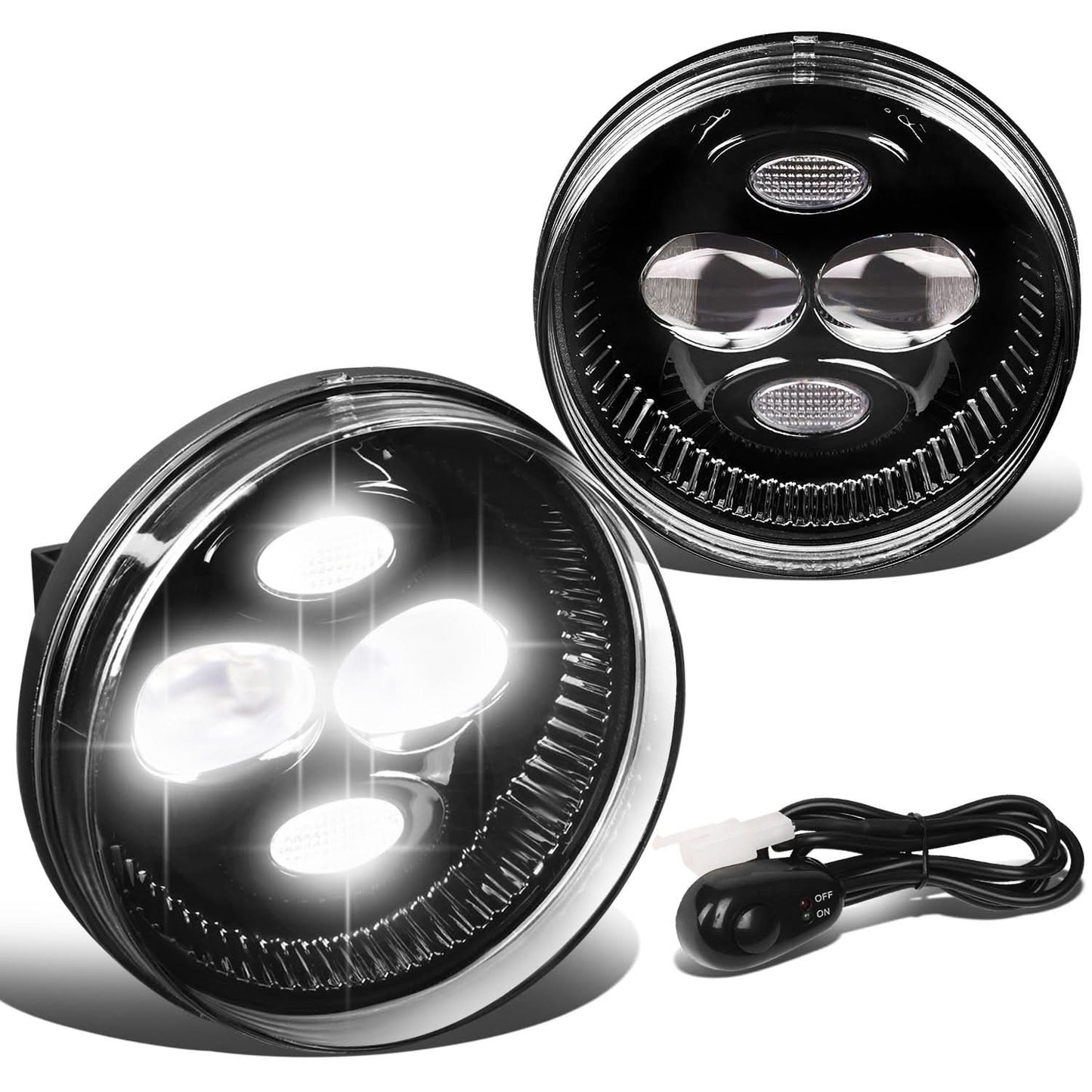 07-14 GMC Sierra 2500HD 3500HD / 07-13 Sierra 1500 LED Fog Lights Clear