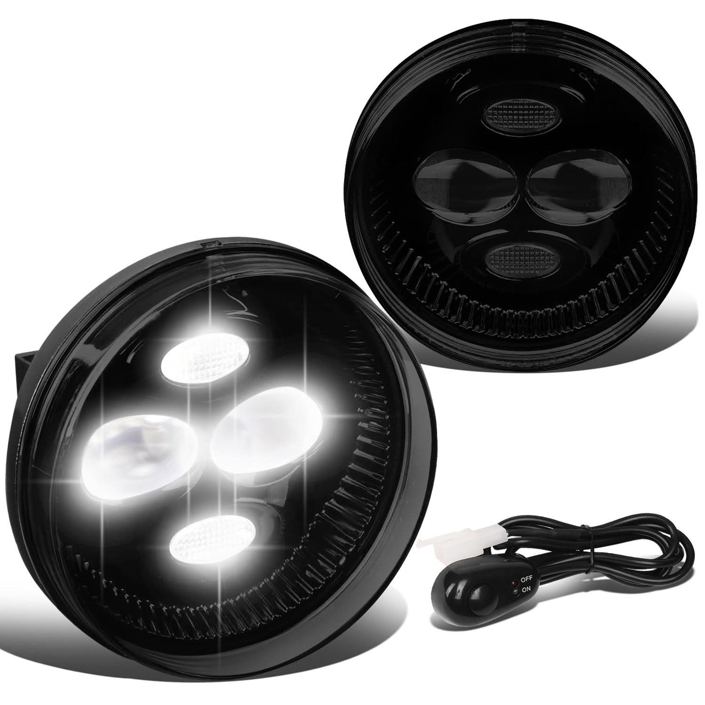 07-14 GMC Sierra 2500HD 3500HD / 07-13 Sierra 1500 LED Smoked Fog Lights
