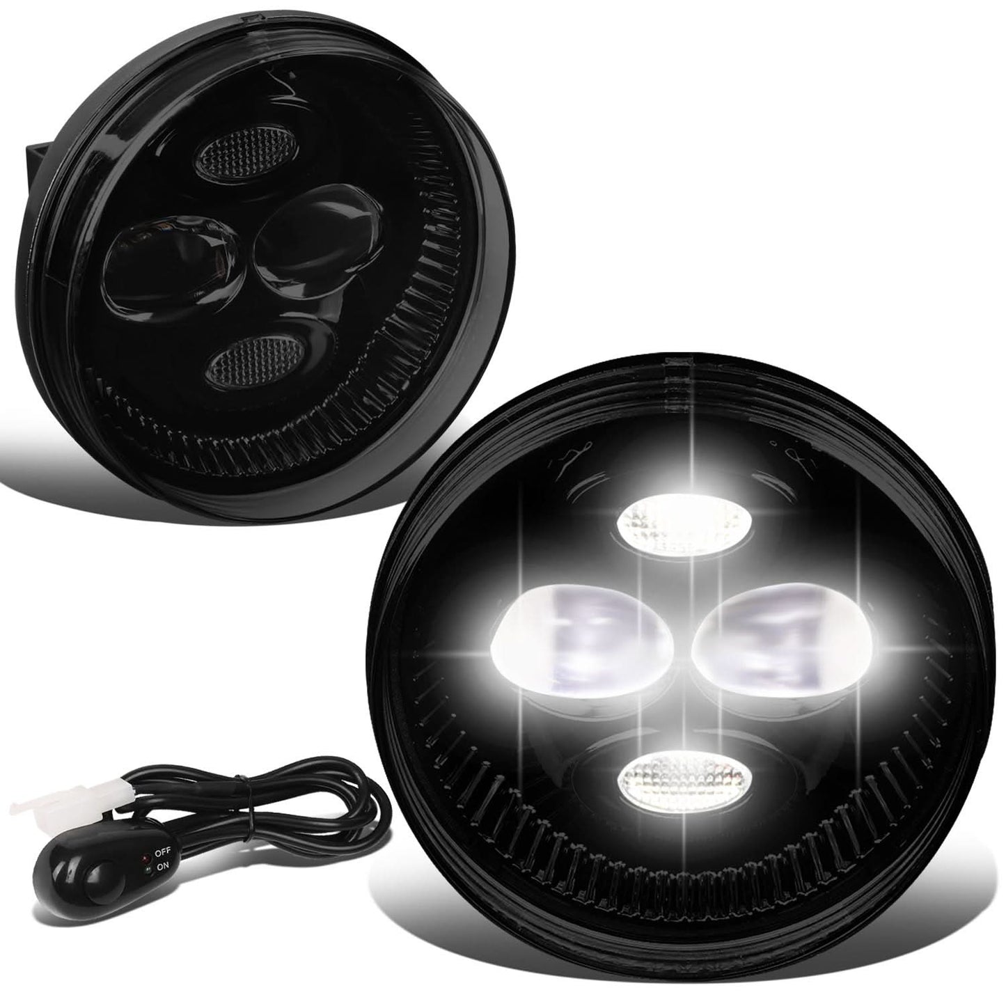 07-14 GMC Sierra 2500HD 3500HD / 07-13 Sierra 1500 LED Smoked Fog Lights