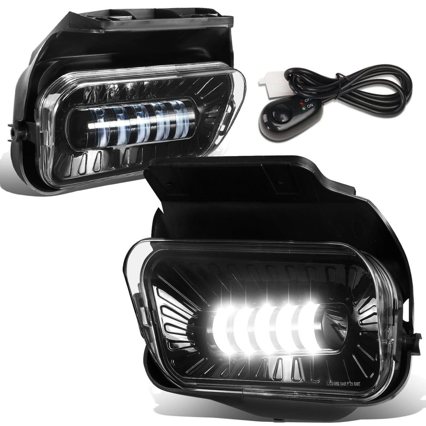 2003-2007 Chevrolet Silverado LED Projector Fog Lights Chrome