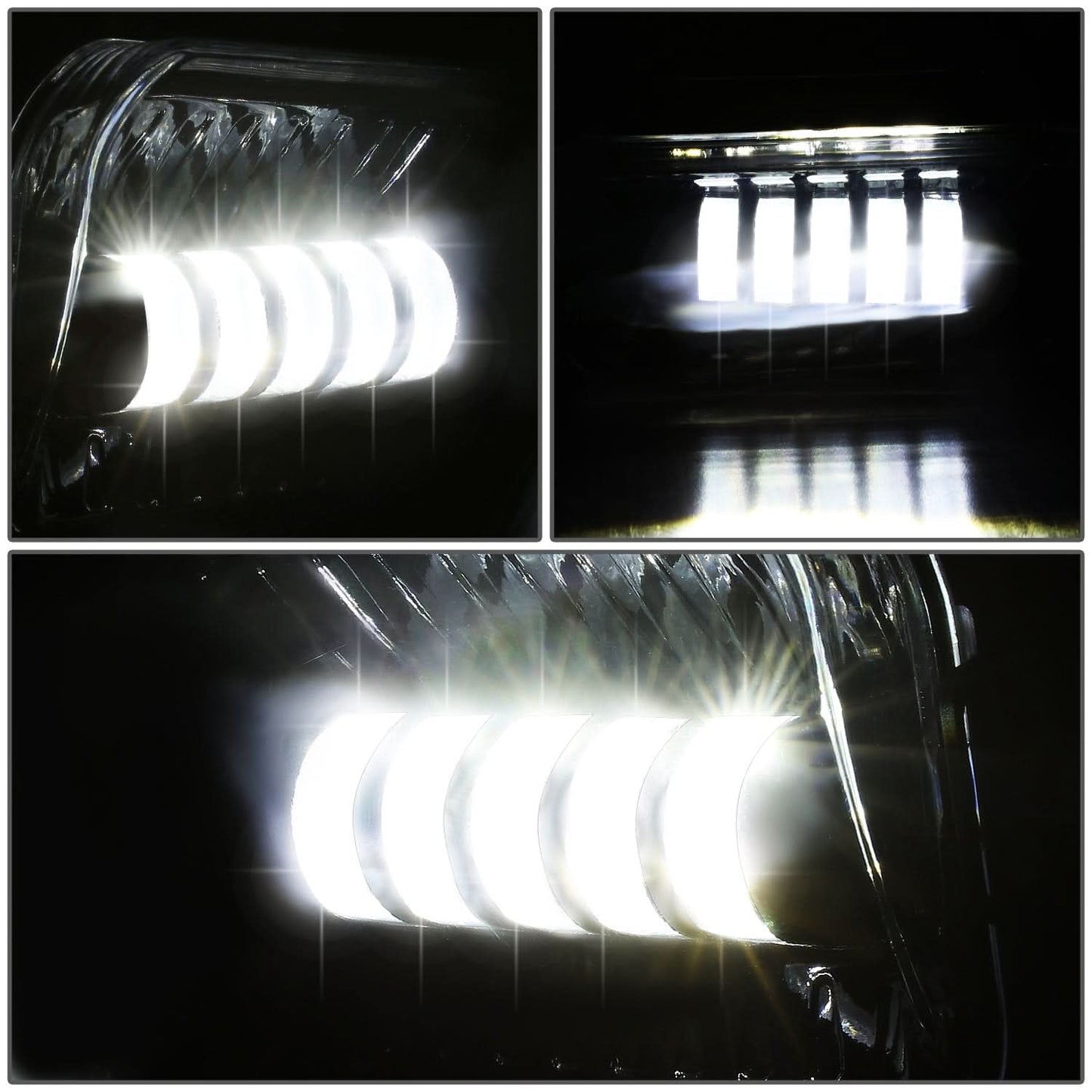 2003-2007 Chevrolet Silverado LED Projector Fog Lights Chrome